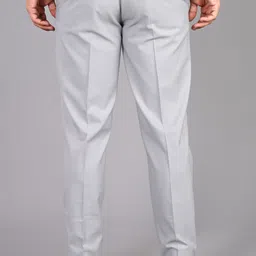 fubar Men Regular Fit Grey Viscose Rayon Trousers image 4