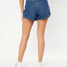 max Self Design Women Blue Skort image 2