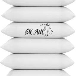 eranc LUXURY Cotton Solid Sleeping Pillow Pack of 6-picture-23