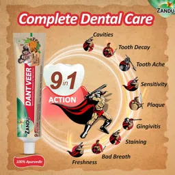 zandu Dantveer Ayurvedic Toothpaste Toothpaste image 3
