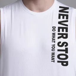 Friskers Typography printed Round Neck Gym Vests MD461-3678-02-S image 2