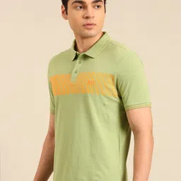 Being Human Striped Polo Collar Pure Cotton T-shirt-picture-35
