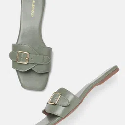 Allen Solly Women Open Toe Flats with Buckle Detail-picture-25