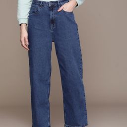 Moda Rapido Women Relaxed Fit High-Rise Stretchable Jeans-picture-4