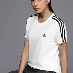 ADIDAS 3-Stripes Detail Pure Cotton Slim Fit T-shirt-picture-34
