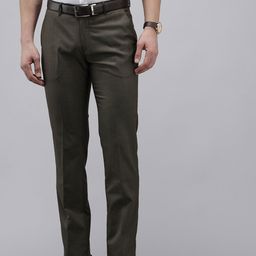 Arrow Men Original Textured Tapered Fit Trousers-picture-0