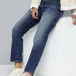 Levis Women 724 Slim Straight Fit High-Rise Heavy Fade Stretchable Jeans-image-23