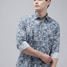 ColorPlus Pure Cotton Abstract Printed Casual Shirt-picture-20
