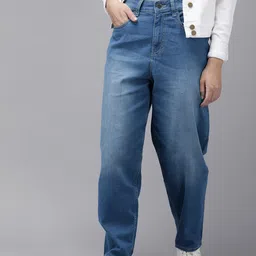 The Roadster Life Co. Women Light Fade Slouchy Fit Stretchable Jeans-picture-13