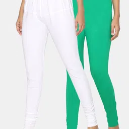 TSG Bliss Women Pack Of 2 Solid Churidar-Length Leggings-picture-23