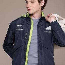 Nautica Brand Logo Printed Hooded Bomber Jacket-picture-39