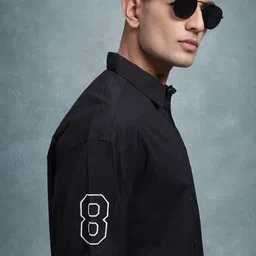 The Roadster Life Co. Typography Printed Drop-Shoulder Sleeves Relaxed Fit Casual Shirt-picture-30