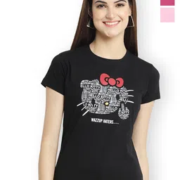 Fabflee Women Multicoloured 3 Printed T-shirt-picture-36