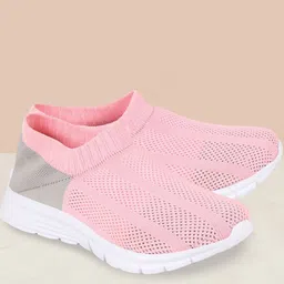 FAUSTO Women Pink Mesh Walking Shoes-picture-23