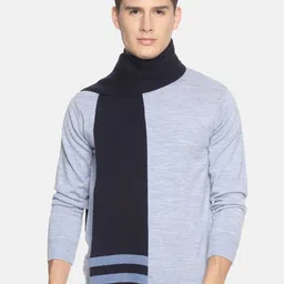 513 Men Navy Blue Solid Muffler-image-68