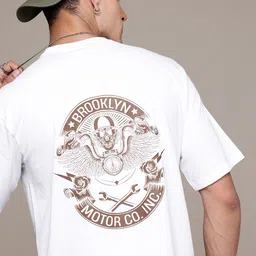 The Roadster Life Co. Printed Drop-Shoulder Sleeves Relaxed Fit T-shirt-picture-45