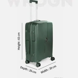 WROGN Unisex Set of 3 Hard Shell Trolley Suitcases image 5