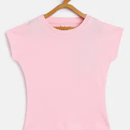 METRO KIDS COMPANY Pink Extended Sleeves Pure Cotton Crop Top-picture-41