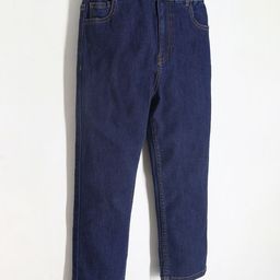 Cherry Crumble Kids Mid Rise Plain Cotton Jeans-picture-31