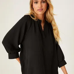 DOROTHY PERKINS Mandarin Collar Shirt Style Top-picture-33