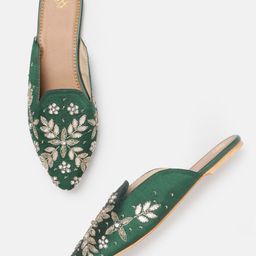 House of Pataudi Women Embellished Ethnic Mules-picture-23