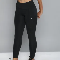 HRX by Hrithik Roshan Women Black Solid Running Rapid-Dry Tights-picture-29