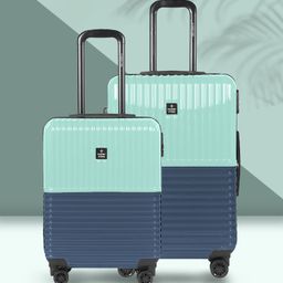 Nasher Miles Set Of 2 Textured Hard-Sided Trolley Suitcase-picture-44