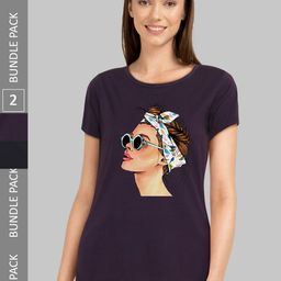 CHOZI Pack Of 2 Printed Cotton Bio Finish T-shirt-picture-31