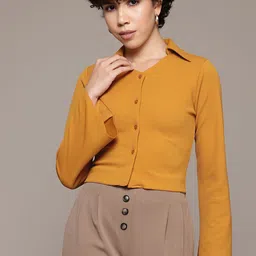 The Roadster Lifestyle Co. Self-Design Shirt Style Top-image-18