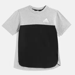 ADIDAS Boys Pure Cotton Colourblocked CS CO T-shirt-picture-41