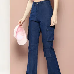 Harvard Women Flared Stretchable Jeans-image-45