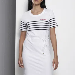 Tommy Hilfiger Pure Cotton Striped T-shirt Dress-picture-12