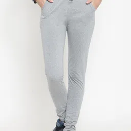Boston Club Women Grey Slim Fit Track Pants-image-6