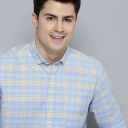 Mast & Harbour Men Blue Standard Opaque Checked Casual Shirt image 1