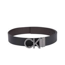 Calvin Klein Jeans Men Black Textured Leather Reversible Belt-picture-0
