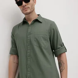 The Roadster Life Co. Spread Collar Pure Cotton Casual Shirt-picture-23