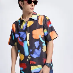 glitchez Urban Ease Printed Relaxed Shirt-image-2