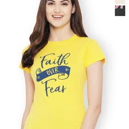Fabflee Women Multicoloured 3 Printed T-shirt-image-84