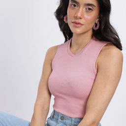 glitchez Ribbed Crop Fitted Top-picture-43