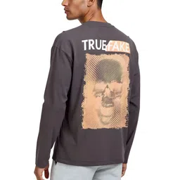 glitchez True Fake Typography Relaxed Fit T-shirt-picture-48