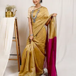 TEEJH Silk Cotton Half & Half Saree-picture-26