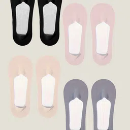 CrossKulture Women Pack Of 4 Shoe Liner Socks-picture-29