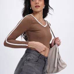 glitchez Ribbed Rebel Fitted Crop Top-picture-37