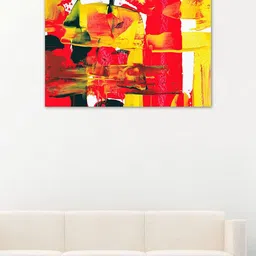 999Store Red & Yellow Abstract Wall Art-picture-25