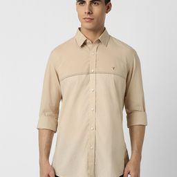 Van Heusen Sport Slim Fit Vertical Striped Pure Cotton Casual Shirt-picture-29