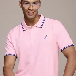 Nautica Polo Collar Pure Cotton T-shirt-picture-15