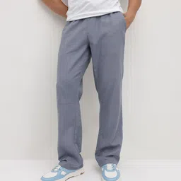 The Roadster Life Co. Men Mid-Rise Pure Cotton Relaxed Fit Trousers-picture-29