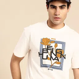 Being Human Graphic Printed Drop-Shoulder Sleeves Pure Cotton T-shirt-picture-24