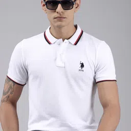U.S. Polo Assn. Polo Collar Pure Cotton Slim Fit T-shirt image 1