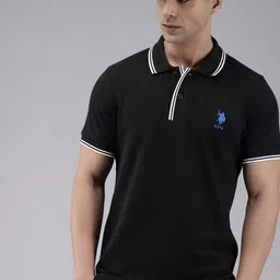 U.S. Polo Assn. Polo Collar Pure Cotton Slim Fit T-shirt image 1
